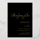 Search for gold foil pressed wedding invitations Typography