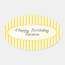 Search for yellow and white stickers Happy birthday