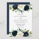 Search for navy blue cream wedding invitations White