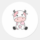 Search for pink cow stickers Kawaii