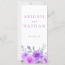 Search for purple wedding programs Ceremony