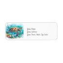 Search for turtle return address labels Sea life
