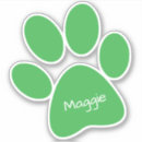 Search for green paw print stickers Pets