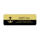 Search for gold anchor return address labels Ocean