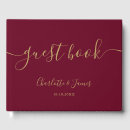 Search for burgundy wedding guest books Burgundy and gold