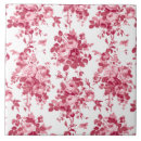 Search for pink floral tiles Vintage botanical