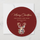 Search for deer christmas cards Watercolor