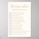 Search for baby shower game posters Script calligraphy