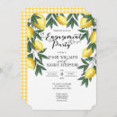 Search for lemon engagement party invitations Tropical