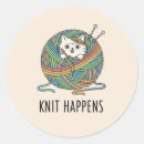 Search for ball of yarn stickers Funny knitting
