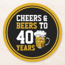 Search for 40th coasters Cheers and beers