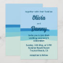 Search for beach summer wedding invitations Blue