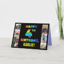 Search for 4th birthday cards 4 years old