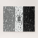 Search for music notes puzzles Black