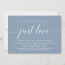 Search for eloped invitations Nothing fancy just love