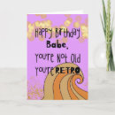 Search for funny old woman birthday cards Retro