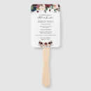 Search for floral wedding programs Burgundy