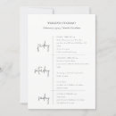 Search for weekend itinerary invitations Modern elegant