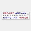 Search for pro life bumper stickers Anti war