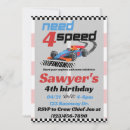Search for need for speed birthday invitations Four