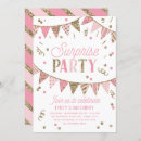 Search for pink and gold invitations Girly