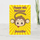 Search for monkey birthday cards Illustration