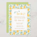 Search for lemon baby girl shower invitations Cute