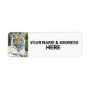 Search for tigers return address labels Bengal tiger