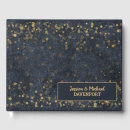 Search for navy blue wedding guest books Gold