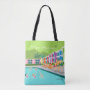 Search for palm trees tote bags retro