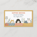 Search for cleaning girl business cards Cute