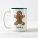 Search for cute gingerbread man mugs Cartoon