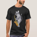 Search for jazz cat tshirts Saxophonist