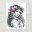 Search for pretty vintage girl postcards Pink