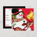 Search for snowman christmas invitations Vintage