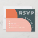 Search for retro wedding rsvp cards Colourful