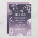 Search for ombre sweet 16 invitations Beach