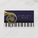 Search for french teacher business cards Musician