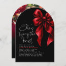 Search for red bridal shower invitations Bride