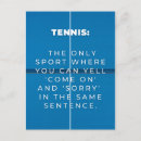 Search for funny tennis postcards Sport