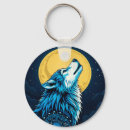 Search for blue wolf key rings Moon