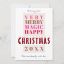 Search for big christmas cards Typography