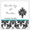 Search for teal damask stickers Turquoise