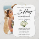 Search for floral bouquet wedding invitations Greenery
