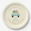 Search for fall baby shower plates Rustic