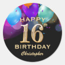 Search for black balloon stickers Happy birthday