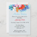 Search for tropical floral baby shower invitations Leaf