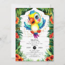 Search for parrots invitations Colourful