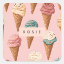 Search for vintage ice cream stickers Pink