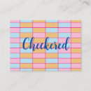 Search for chequered business cards Modern